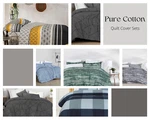 2026 New Double Size Doona Quilt Duvet Cover Set 100% Cotton Premium Bedding. Fixed Price $48.56.