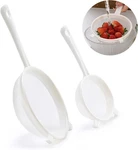 Kefir Strainer Set, 2-SIZE Plastic Non-metal Sieve With Fine Mesh For White. Fixed Price $18.82.