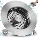 3-IN-1 Stainless Steel Sink Aid Drain Strainer Stopper Kitchen Basket Filter. Fixed Price $15.99.