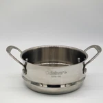 Cuisinart Stainless Steel Steamer Strainer Insert Colander Pasta Pot 65116-18S. Fixed Price $18.95.