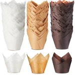 Motiskyy 300 Jumbo Muffin Liners 2.25X4" Large Tulip Cupcake Baking Cups. Fixed Price $45.04.