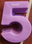 Ducodocu Number 5 Cake Large 3D Purple Silicone Mold Baking Pan. Fixed Price $10.00.