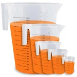 Abn 5 Piece Set Of Graduated Paint Mixing Pitchers Quart And Gallon Sized. Fixed Price $39.99.