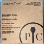 Pampered Chef Nesting Funnels With Strainer 3 Sizes 100911 New.. Fixed Price $24.99.