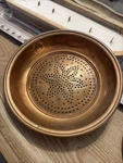 Vintage Copper Strainer Sieve Kitchen Colander Rustic European Cookware 13". Fixed Price $30.00.