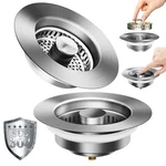 3-IN-1 Kitchen Sink Drain Strainer With Pop-up Stopper 304 S... Fast Ship. Fixed Price $16.99.