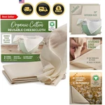 Cotton Cheesecloth For Straining Reusable Large 23X23 Organic Food Filter. Fixed Price $28.52.