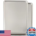 Commercial Quality Baking Sheet Pan Set Natural Aluminum Cookie Umite. Fixed Price $32.73.