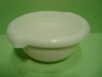Hutzler No. 77 Cream Berrie Bowl 3-PC Set W/lid W/strainer Nice Shape. Fixed Price $27.00.