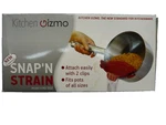 Kitchen Gizmo Snap Strainer And Pasta Fits All. Fixed Price $5.70.