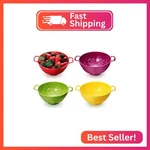 Baderke 4 Pack Mini Colander For Kitchen Plastic Berry Strainer With Double Hand. Fixed Price $23.80.