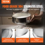 Flour Sieve Fine Mesh Stainless Steel 40 Sifter For Baking Cake. Fixed Price $29.99.