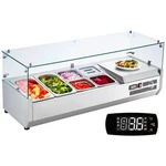 Vevor Countertop Refrigerated Salad Pizza Prep Station 135 W Glass Guard Etl. Fixed Price $639.90.