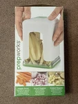 Progressive Prepworks Tower Fry Cutter, White/green, Model # GPC-3670. Fixed Price $18.99.
