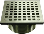 Jones Stephens 3-1/2" Ips Metal Spud With 6" Nickel Bronze Square Strainer. Fixed Price $24.50.