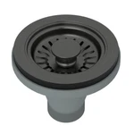 Rohl 738BKS Manual Basket Strainer Without Remote Popup Black Stainless Steel. Fixed Price $199.99.