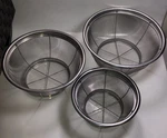 Pampered Chef Stainless Steel Mesh Colander Nesting Set Of 3-WW. Fixed Price $32.50.