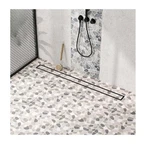 Neodrain 36-INCH Matte Black Linear Shower Drain, 2-IN-1 Flat & Tile Insert Cove. Fixed Price $55.00.