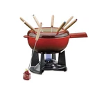 Spring Saas Fee 18/8 Stainless Steel Fondue Set, Red, 20 Cm. Fixed Price $165.03.