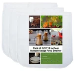 3 Pack - Ultra Fine Nut Milk Bag, 12X12 Inches, 80 Inch, White. Fixed Price $9.11.
