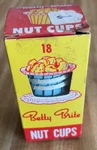 Vtg Betty Brite Nut Box With 11 Cups, American Household Paper Products. Fixed Price $5.49.