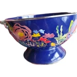 Pioneer Woman Colander Strainer Celia Cobalt Blue Enamel 5QT Heavy Gauge Steel. Fixed Price $32.99.