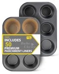 Bake Choice 2 Pack Jumbo Muffin Pan For Baking, Extra Large Cupcake Includes. Fixed Price $44.35.