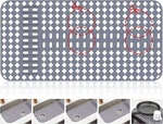 Upgraded Silicone Sink Mat 28"X14" Protectors For Kitchen With Rear.... Fixed Price $43.04.