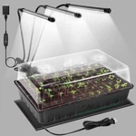 Soligt 60 Cell Seed Starter Kit With Grow And 1 Set Light, Black. Fixed Price $90.66.