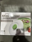 Farberware Pump Activated Salad Spinner 6.65 Qt Bpa Free Clear Bowl. Fixed Price $18.00.