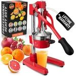 Zulay Kitchen Cast Iron Citrus Juicer Red. Fixed Price $154.99.