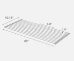 Yamazaki Plate Over The Sink Dish Drainer Steel White 10.13" X 23" New Nib. Fixed Price $43.90.