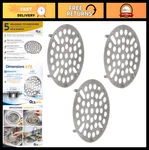 3-PACK Stainless Steel Flat Strainers For 3-INCH Kitchen Sinks Universal Fit. Fixed Price $35.99.