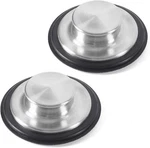 2 Pcs Stainless Steel Kitchen Sink Stopper, Large Wide Rim 3.38" Silver. Fixed Price $11.00.