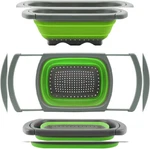 Qimh Colander Collapsible, Strainer Over The Sink Green. Fixed Price $18.43.