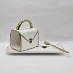 Ceramic Coffee Mug Saucer Set Creative Simple Fashion Handbag Shaped Cup W Spoon. Fixed Price $22.80.