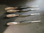*oxo Good Grips 4 Seafood Picks Lobster Crab Stainless Steel Rubber. Fixed Price $6.99.
