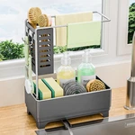 Kitchen Sink Caddy With Stainless Steel Towel Holder, Handy Sponge For.... Fixed Price $21.03.