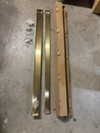 Exf Gold Offset Linear Shower Drain 48 Inch With Reversible Tileable Cover. Fixed Price $75.00.