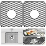 2-PIECE Kitchen Silicone Sink Protection Pad With Central Drain -13.58 '' X 1.... Fixed Price $26.49.
