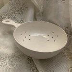World Market Ceramic Berry Colander W/handle Footed. Fixed Price $34.00.