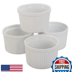 Bia Cordon Bleu Classic 8-OZ White Ramekin Set Of 4, Oven/dishwasher Safe. Fixed Price $37.46.