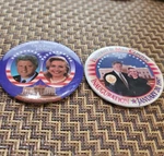 Large Bill & Hillary 1997 Inauguration 3" Pinback Buttons. Fixed Price $9.99.