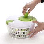4QT Salad Spinner Vegetable Dryer, Green Glaze, Height 6.54IN, Weight 1.55LB, Bp. Fixed Price $27.99.