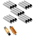 Euicae Cannoli Tubes, Large Stainless TUBES-5 Inch, Silver. Fixed Price $17.17.