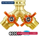 Ipow Upgrade Full Flow Garden Hose Splitter With Stainless Steel Handle, Brass. Fixed Price $24.83.
