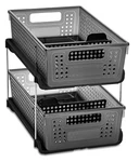 Madesmart 2-TIER Organizer Multi-purpose Slide-out Storage 1-PACK, Carbon Gray. Fixed Price $26.99.