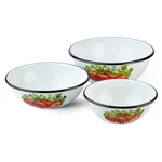 Stp Goods Strawberry Enamel Bowl Set Of 3. Fixed Price $63.99.