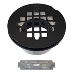 Matte Black Shower Drain Strainer Heavy Duty Plastic 4 1 2 Inch Diameter. Fixed Price $29.69.