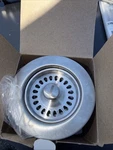 Blanco Basket Strainer And Sink Flange 3-1/2". Brushed Stainless. Fixed Price $42.99.